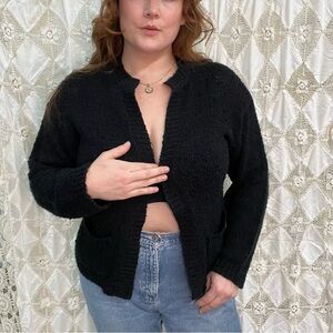 Vintage Classic Black Knit Cardigan Diane Von Furstenberg / M